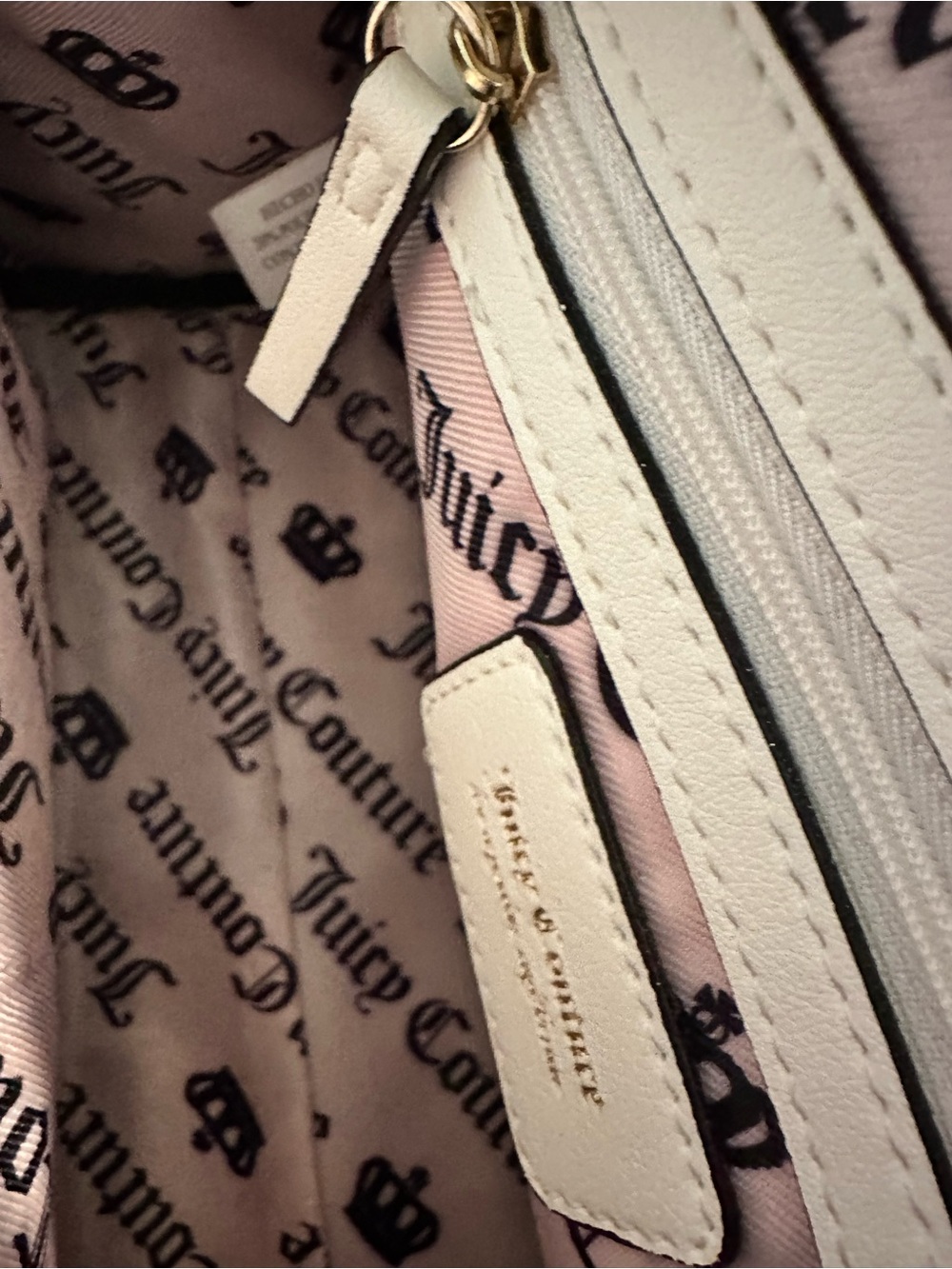 Juicy Couture Black & White Strawberry Patch Purse Arm and Shoulder Strap NWT - Picture 12 of 13
